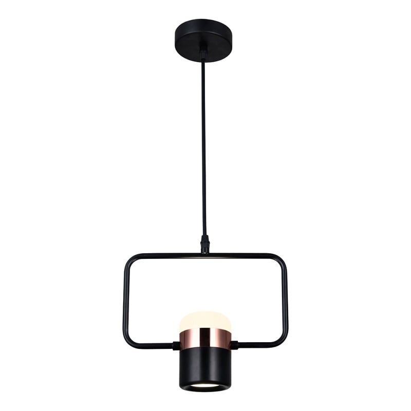 CWI Lighting Moxie Contemporary Metal LED Down Mini Pendant in Black