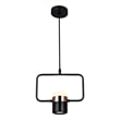 CWI Lighting Moxie Contemporary Metal LED Down Mini Pendant in Black