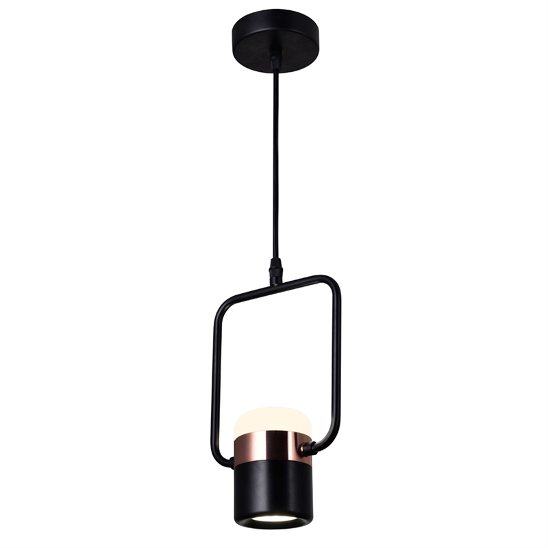 CWI Lighting Moxie Contemporary Metal LED Down Mini Pendant in Black