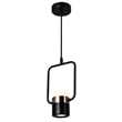 CWI Lighting Moxie Contemporary Metal LED Down Mini Pendant in Black