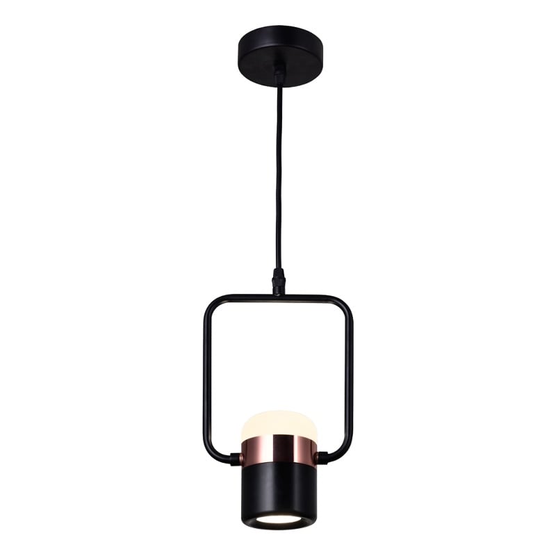 CWI Lighting Moxie Contemporary Metal LED Down Mini Pendant in Black