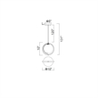 CWI Lighting Da Vinci 1 Light Contemporary Metal Mini Pendant in Brass