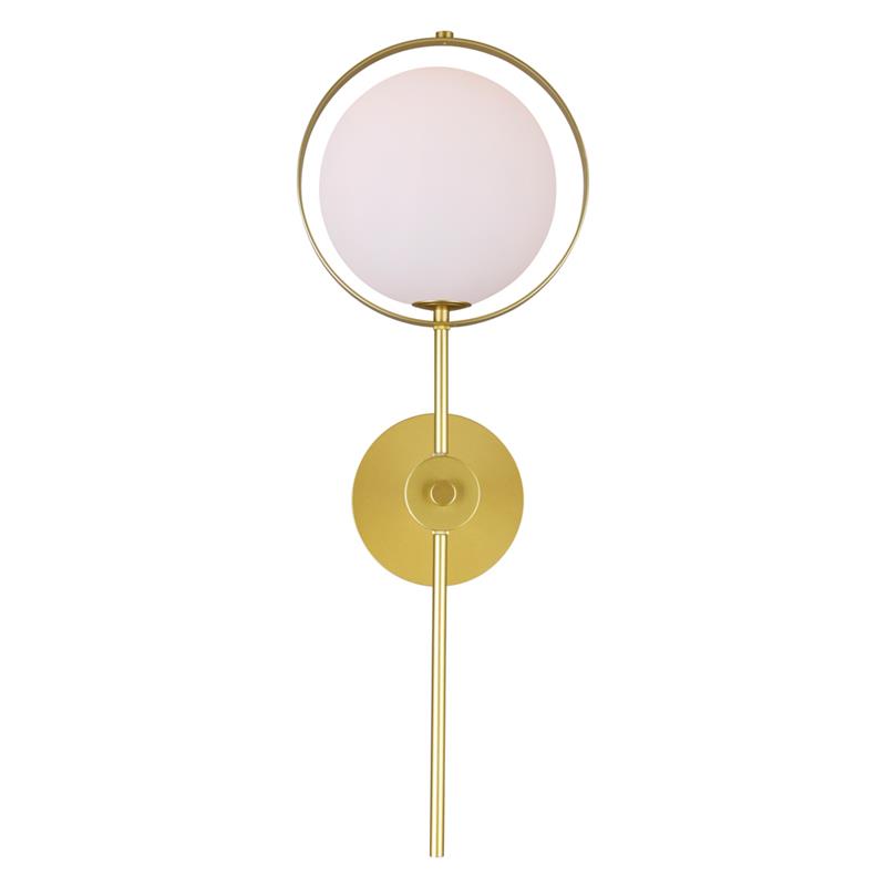 CWI Lighting Da Vinci 1 Light Metal Wall Light in Medallion Gold