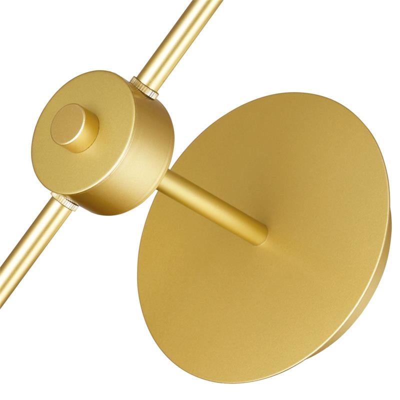 CWI Lighting Da Vinci 1 Light Metal Wall Light in Medallion Gold