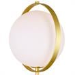 CWI Lighting Da Vinci 1 Light Metal Wall Light in Medallion Gold