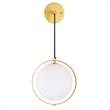 CWI Lighting Da Vinci 1 Light Contemporary Metal Wall Light in Brass
