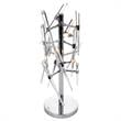 CWI Lighting Icicle 3 Light Contemporary Metal Table Lamp in Chrome