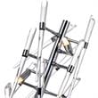 CWI Lighting Icicle 3 Light Contemporary Metal Table Lamp in Chrome