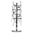 CWI Lighting Icicle 3 Light Contemporary Metal Table Lamp in Chrome
