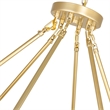 CWI Lighting Arya 70 Light Contemporary Metal Chandelier in Satin Gold