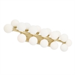CWI Lighting Arya 17 Light Contemporary Metal Wall Sconce in Satin Gold