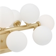 CWI Lighting Arya 17 Light Contemporary Metal Wall Sconce in Satin Gold