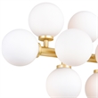 CWI Lighting Arya 17 Light Contemporary Metal Wall Sconce in Satin Gold