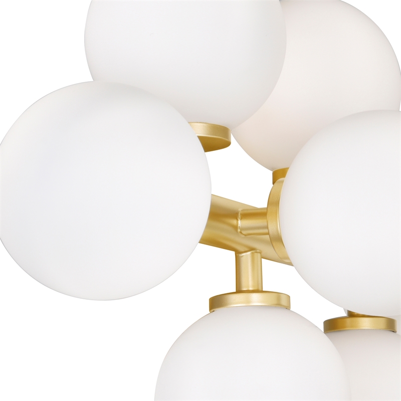 CWI Lighting Arya 17 Light Contemporary Metal Wall Sconce in Satin Gold