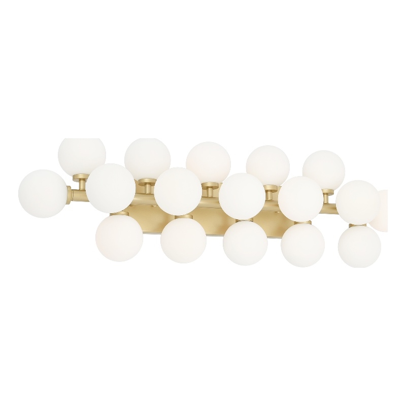 CWI Lighting Arya 17 Light Contemporary Metal Wall Sconce in Satin Gold