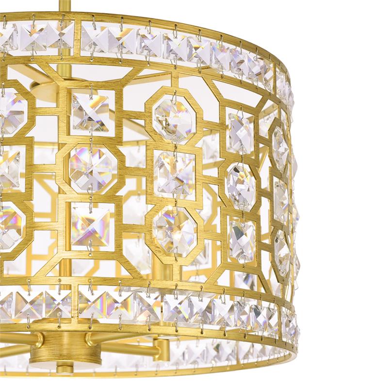 CWI Lighting Belinda 4 Light Transitional Metal Chandelier in Champagne Gold