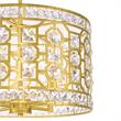 CWI Lighting Belinda 4 Light Transitional Metal Chandelier in Champagne Gold