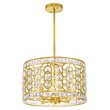 CWI Lighting Belinda 4 Light Transitional Metal Chandelier in Champagne Gold