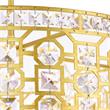 CWI Lighting Belinda 6 Light Transitional Metal Chandelier in Champagne Gold