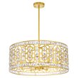 CWI Lighting Belinda 6 Light Transitional Metal Chandelier in Champagne Gold