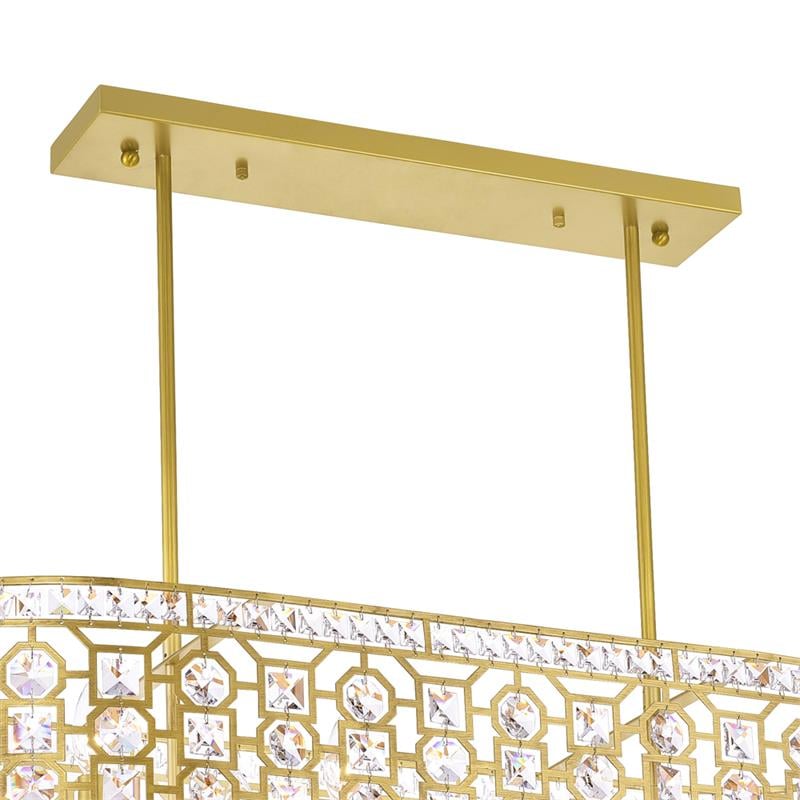 CWI Lighting Belinda 8 Light Transitional Metal Chandelier in Champagne Gold