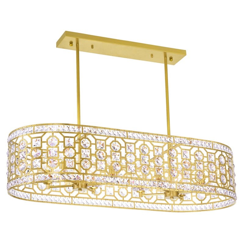 CWI Lighting Belinda 8 Light Transitional Metal Chandelier in Champagne Gold