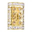 CWI Lighting Belinda 2 Light Transitional Metal Wall Sconce in Champagne Gold