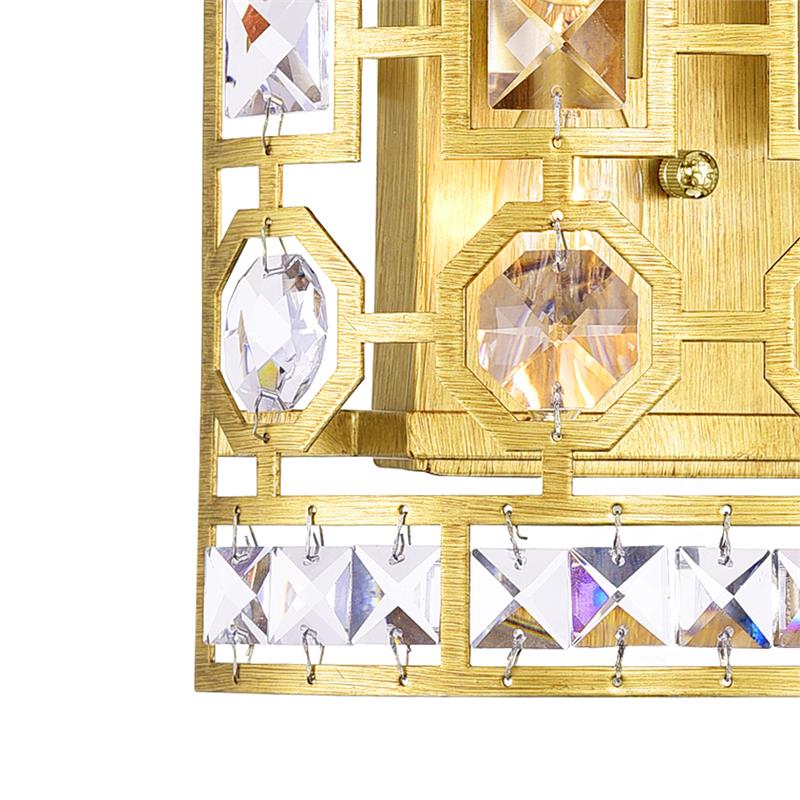 CWI Lighting Belinda 2 Light Transitional Metal Wall Sconce in Champagne Gold