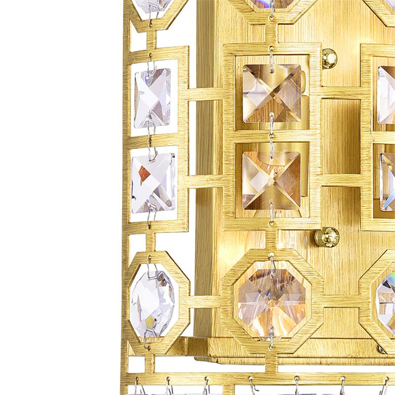CWI Lighting Belinda 2 Light Transitional Metal Wall Sconce in Champagne Gold