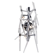 CWI Lighting Icicle 3 Light Contemporary Metal Wall Light in Chrome