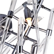 CWI Lighting Icicle 3 Light Contemporary Metal Wall Light in Chrome