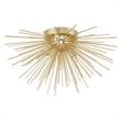 CWI Lighting Savannah 6 Light Contemporary Metal Flush Mount in Gold Leaf