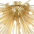 CWI Lighting Savannah 8 Light Contemporary Metal Flush Mount in Gold Leaf