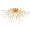 CWI Lighting Savannah 8 Light Contemporary Metal Flush Mount in Gold Leaf