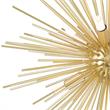 CWI Lighting Savannah 6 Light Contemporary Metal Chandelier in Gold Leaf