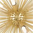 CWI Lighting Savannah 6 Light Contemporary Metal Chandelier in Gold Leaf