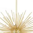 CWI Lighting Savannah 6 Light Contemporary Metal Chandelier in Gold Leaf