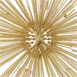 CWI Lighting Savannah 9 Light Contemporary Metal Chandelier in Gold Leaf