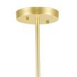 CWI Lighting Savannah 9 Light Contemporary Metal Chandelier in Gold Leaf