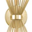 CWI Lighting Savannah 2 Light Contemporary Metal Wall Sconce in Gold Leaf