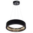 CWI Lighting Rosalina Contemporary Metal LED Chandelier in Matte Black