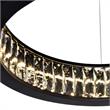 CWI Lighting Rosalina Contemporary Metal LED Chandelier in Matte Black