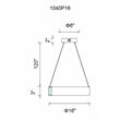 CWI Lighting Rosalina Contemporary Metal LED Chandelier in Matte Black