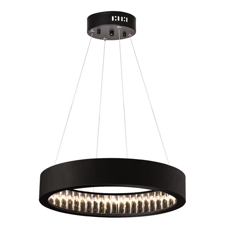 CWI Lighting Rosalina Contemporary Metal LED Chandelier in Matte Black