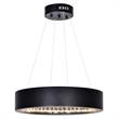 CWI Lighting Rosalina Contemporary Metal LED Chandelier in Matte Black