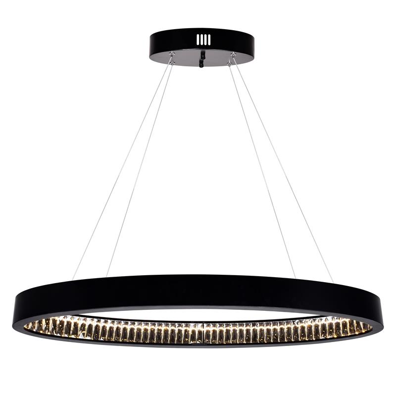 CWI Lighting Rosalina Contemporary Metal LED Chandelier in Black