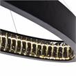 CWI Lighting Rosalina Contemporary Metal LED Chandelier in Black