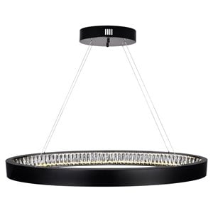 CWI Lighting Rosalina Contemporary Metal LED Chandelier in Black