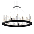 CWI Lighting Juliette Transitional Metal LED Chandelier in Black