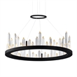 CWI Lighting Juliette Transitional Metal LED Chandelier in Black